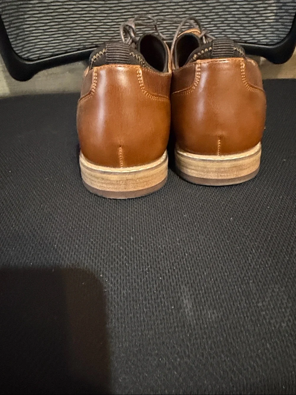 Seven7 Brown & Tan Leather-Style Lace-Up Oxfords